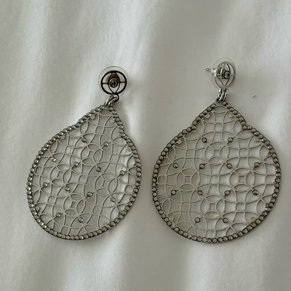 Beautiful silver earrings